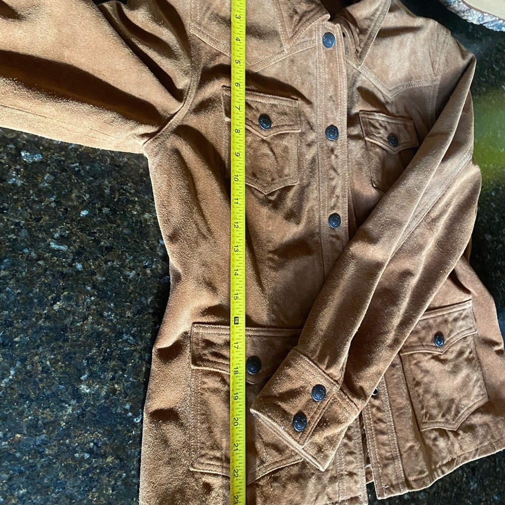 GAP suede leather shirt jacket like NEW - Picture 9 of 10